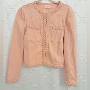 Fate | Cropped Pink Braided Jacket | S